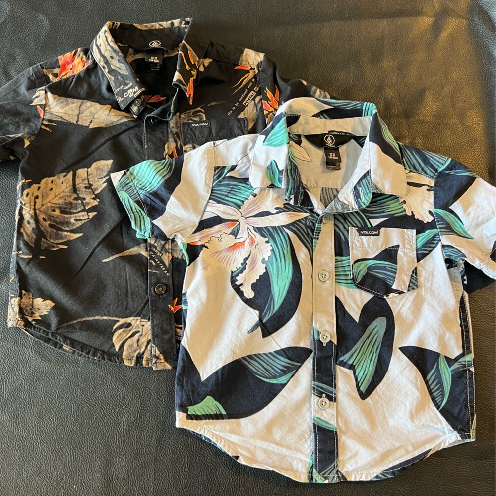 2 Volcom Toddler Button Downs 2T